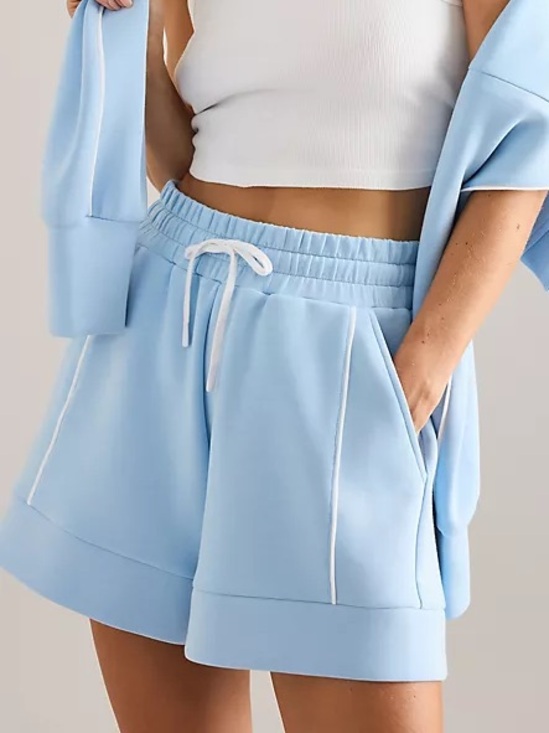 Varley Pants - Varley High Rise Short 4.5 inch in Airy Blue NWT